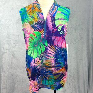 NY Collection Womens‎ Small Hawaiian Blouse